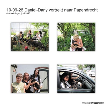Daniël-Dany vertrekt met Annemiek, Vincent en Erik